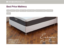 Tablet Screenshot of bestpricemattress.com